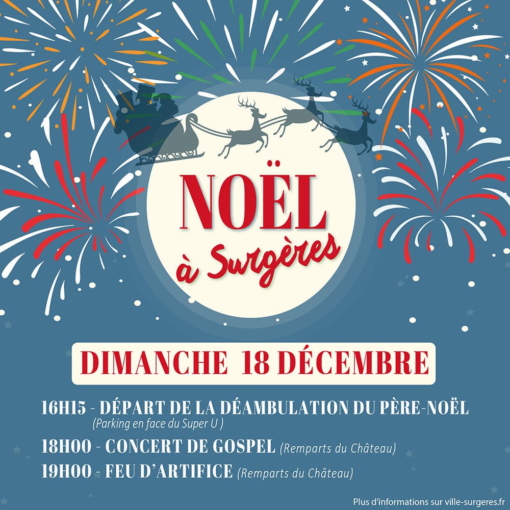 post instagram Noël à Surgères