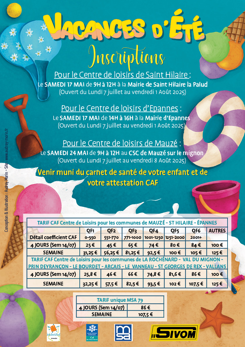 Flyer - Vacances d'Eté-2025