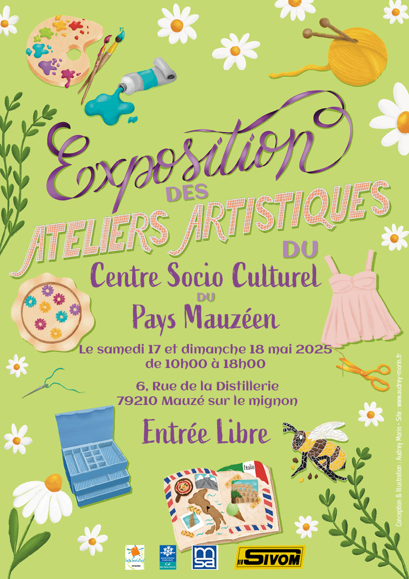 affiche expo ateliers artistiques